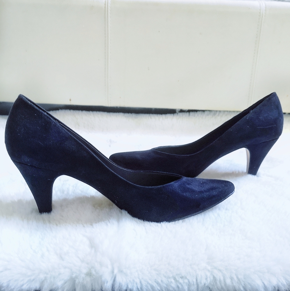 Evernew Melbourne Velvet Stella Mid Point Heel